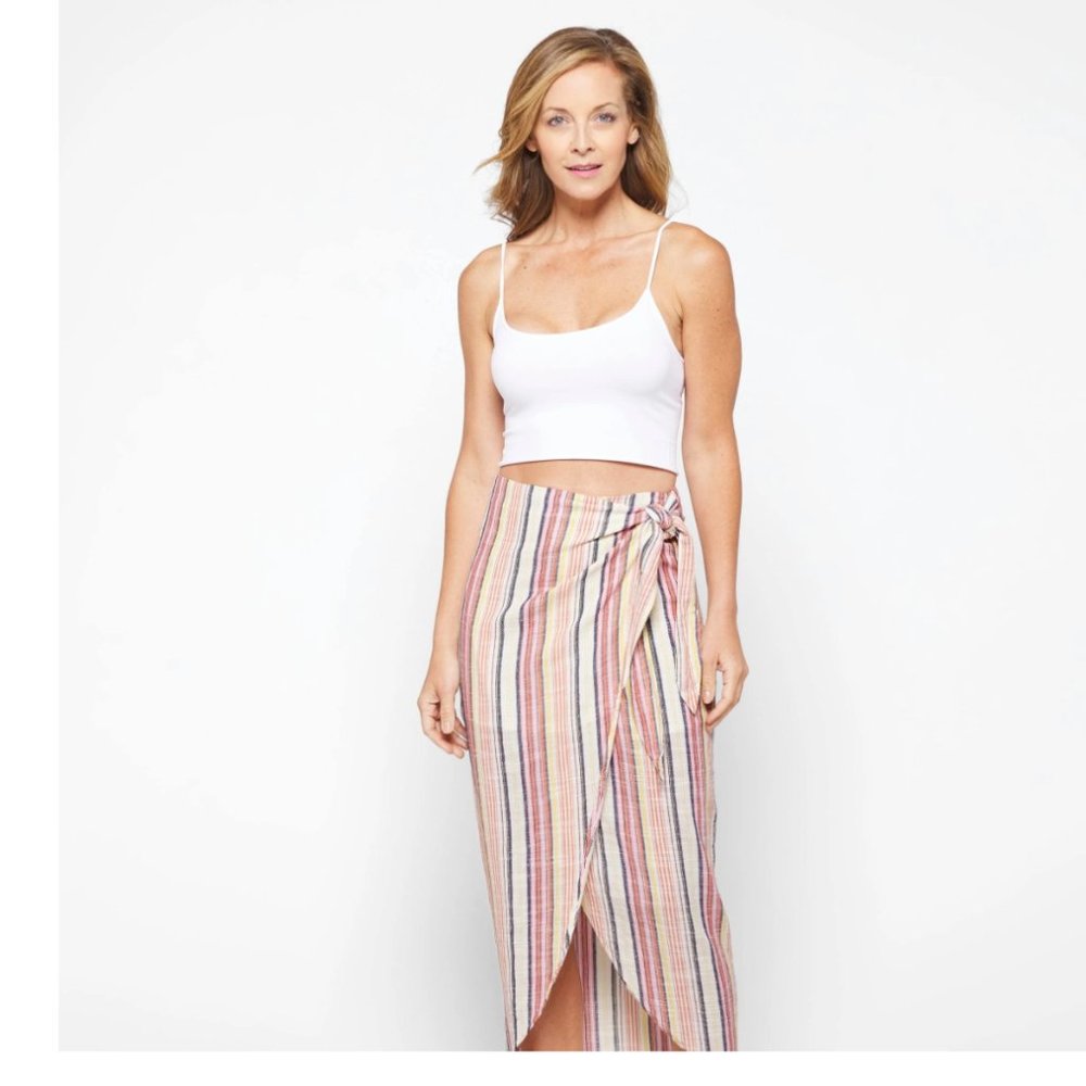 Free People Aubrey Sarong Skirt in Multi Combo - Picture 3 of 9